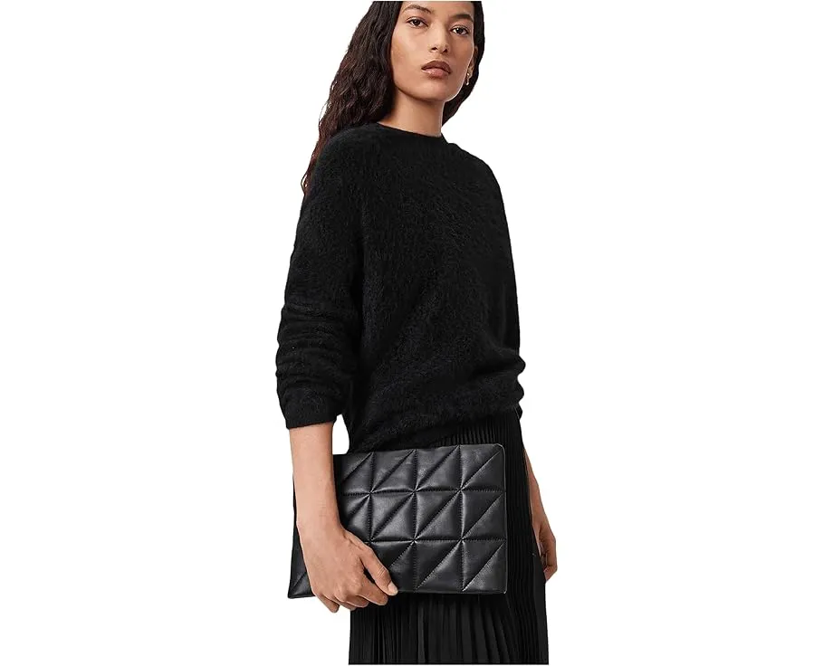 Клатч AllSaints Bettina со стеганым квадратным узором