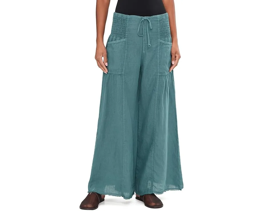 Широкие льняные брюки Coleson со шнурком на поясе от XCVI