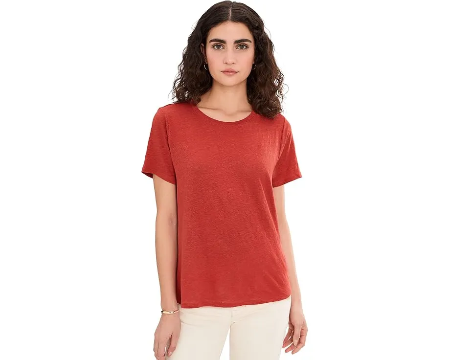 Футболка Eileen Fisher с круглым вырезом из органического льняного джерси