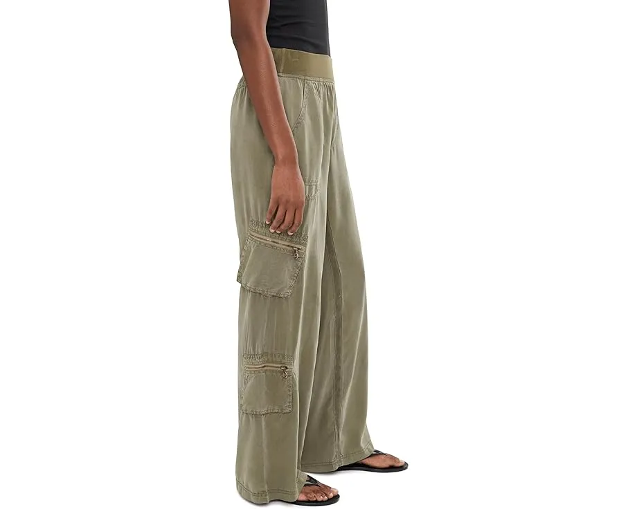 Брюки XCVI Britte из лиоцелла с карманами на молнии и эластичным поясом