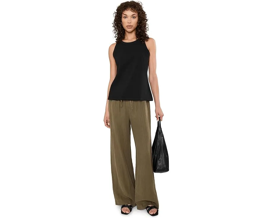 Pima Cotton Stretch Jersey Round Neck Slim Tank
