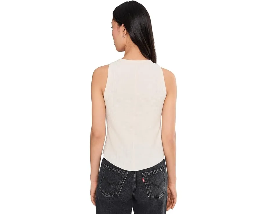 Майка Lilla P с подолом как у рубашки из текстурированной вафельной ткани