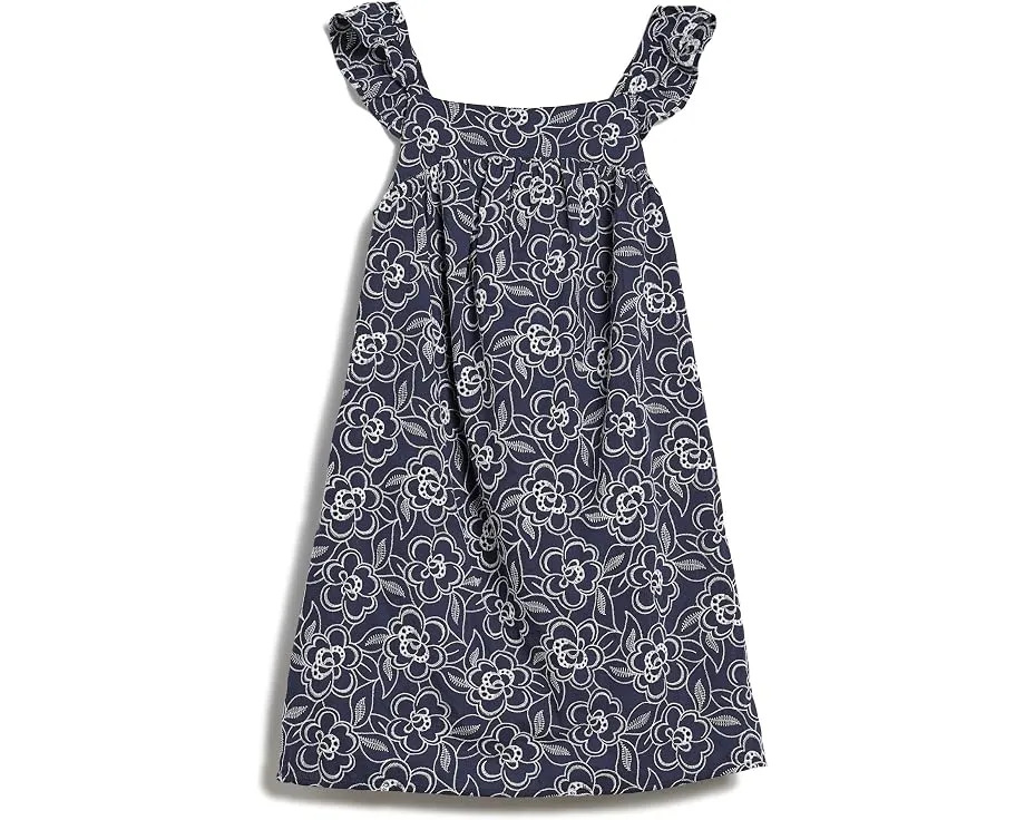 Платье Janie and Jack Bold Eyelet Swing с вышивкой Navy Blue для девочек