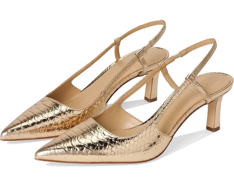 Туфли MICHAEL Michael Kors Alora Mid Sling с узором из зебрового страз и ремешком на щиколотке