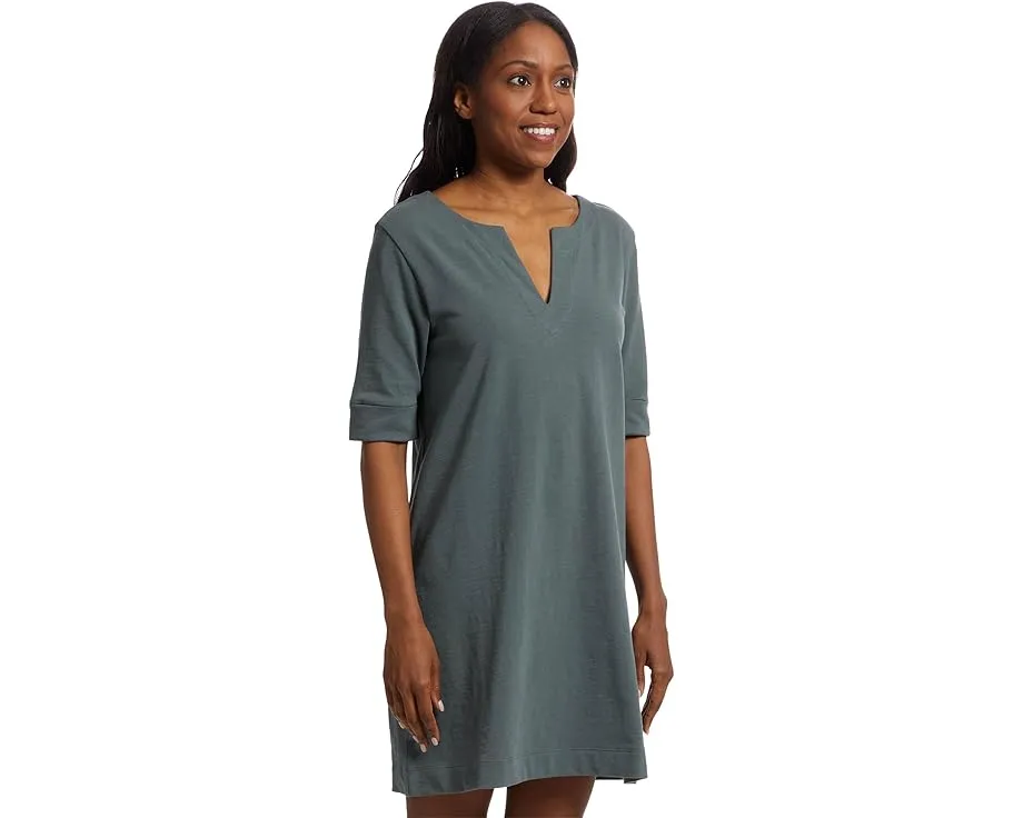 Платье Lilla P с разрезным воротником и рукавом три четверти