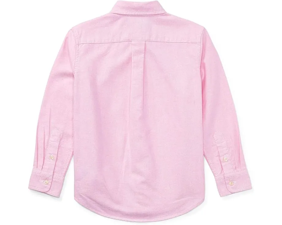 Хлопковая оксфордская рубашка Polo Ralph Lauren для маленьких детей