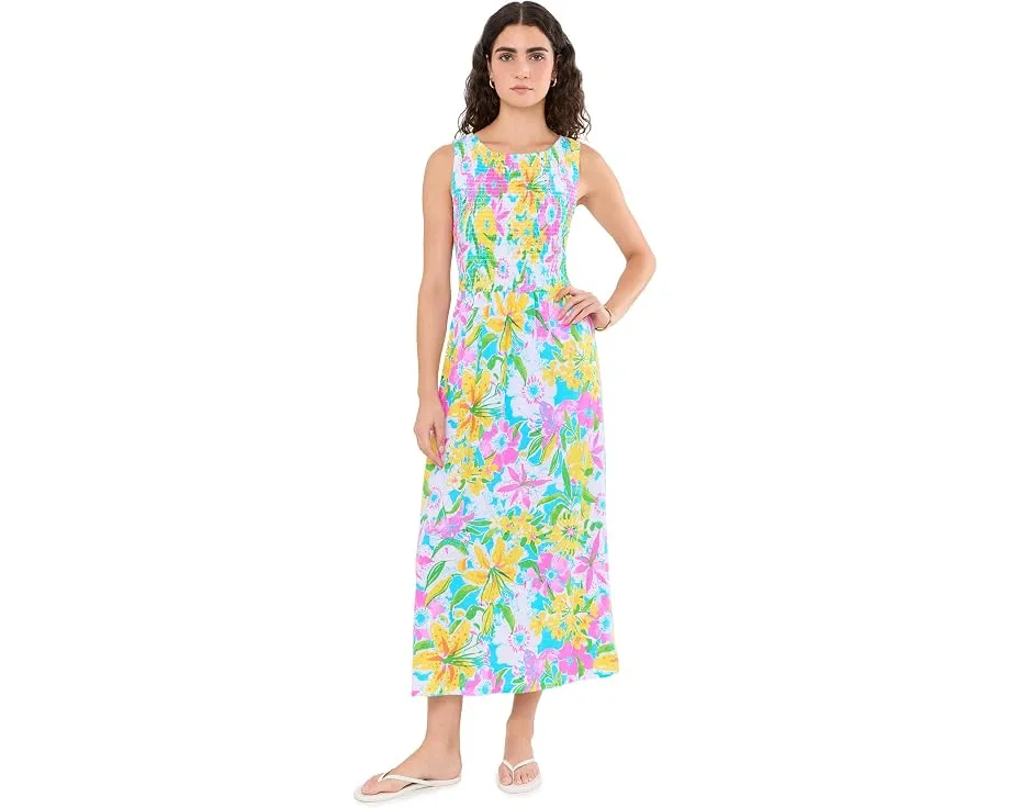 Платье Finnley Midi длины с цветами Lilly Pulitzer