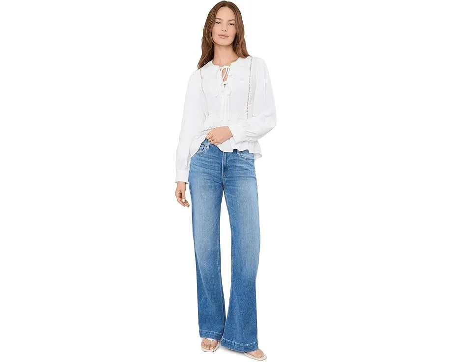 Топ с кружевной кокеткой и завязками спереди Vince Camuto