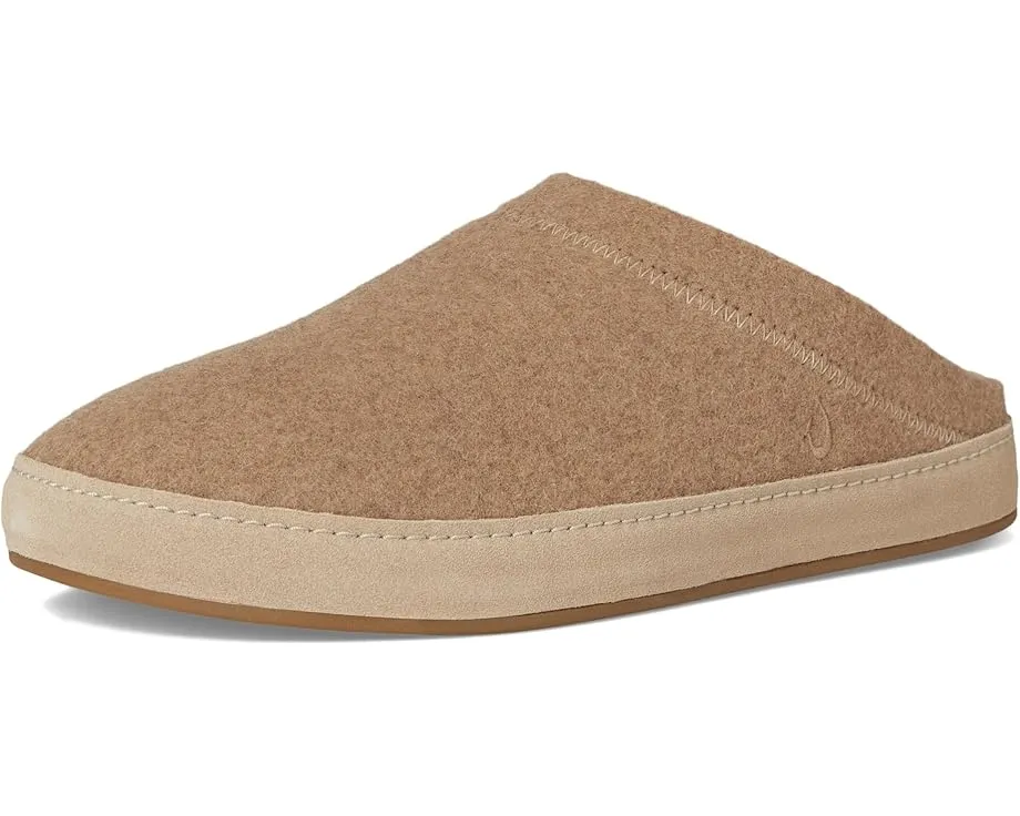 Мокасины OluKai Hamani Hulu из итальянского фетра и замши с круглым носком