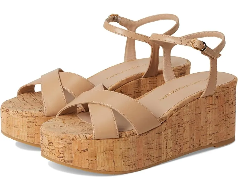 Сандалии Stuart Weitzman Dayna Wedge на платформе с открытым носком