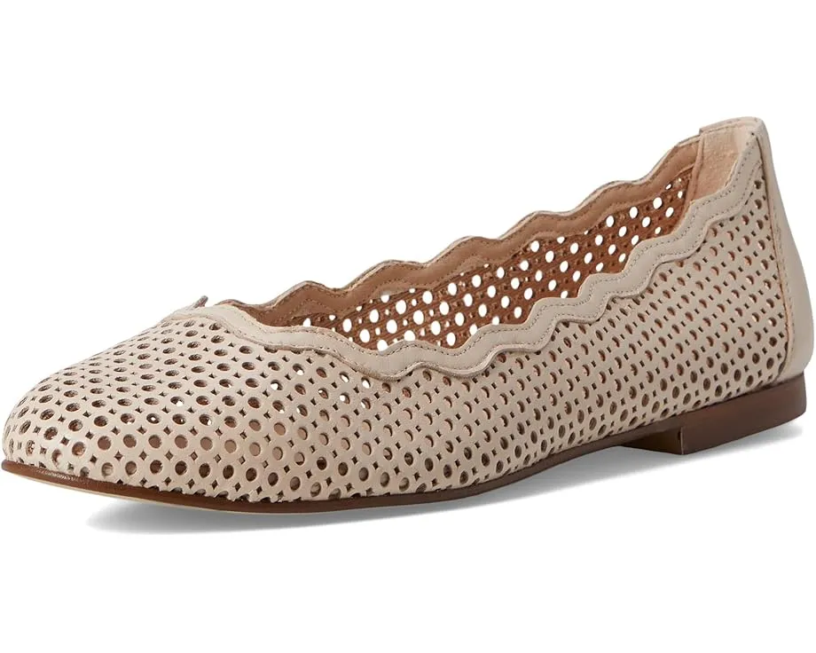 Балетки French Sole Nymph с перфорированной кожей и фигурным краем