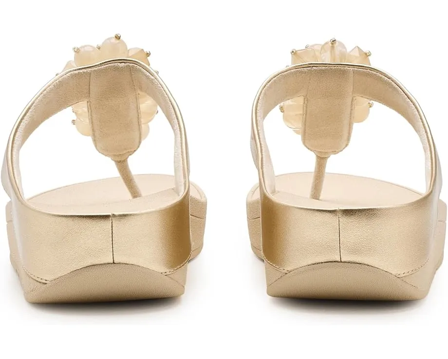 Сандалии FitFlop Fino с ремешком между пальцев и кластером бусин