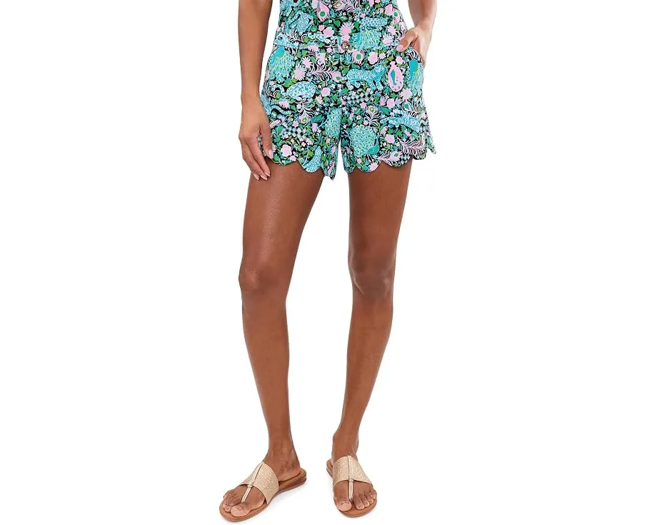 Шорты Buttercup Stretch с фигурным подолом и принтом Lilly Pulitzer