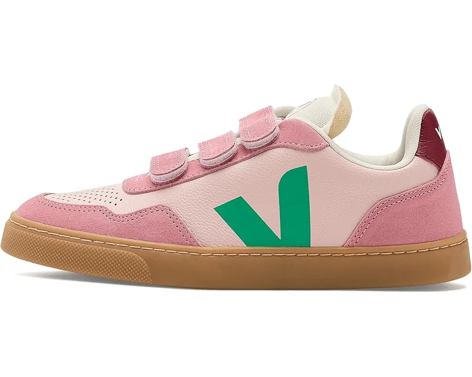 Кроссовки VEJA Kids Small V-90 на липучке с кожаным верхом