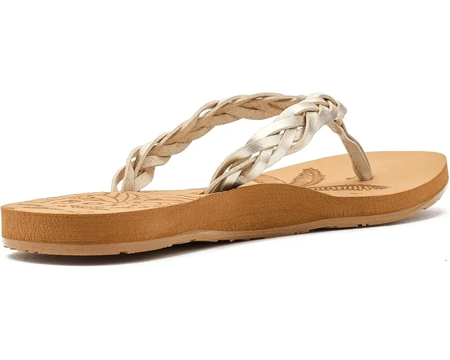Сандалии Roxy Feel Breezie с открытым носком и стелькой из этиленвинилацетата
