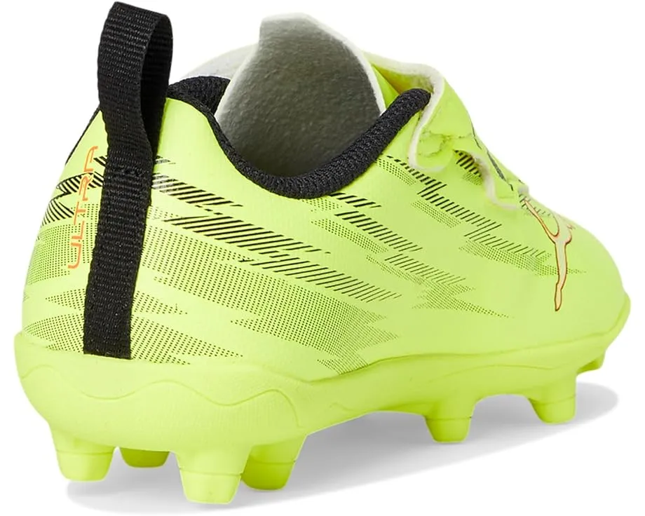 Детские футбольные бутсы PUMA Ultra 6 Play с застежкой на липучке для твердого и искусственного покрытия из переработанных материалов