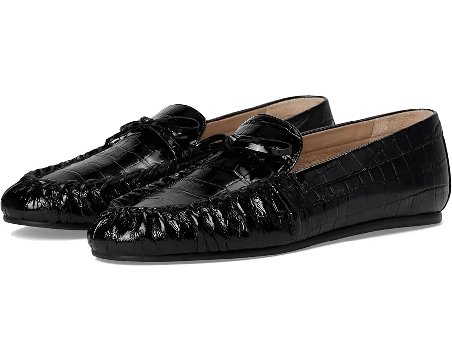 Балетки Stuart Weitzman Britt Bow Loafer с миндалевидным носком и бантом