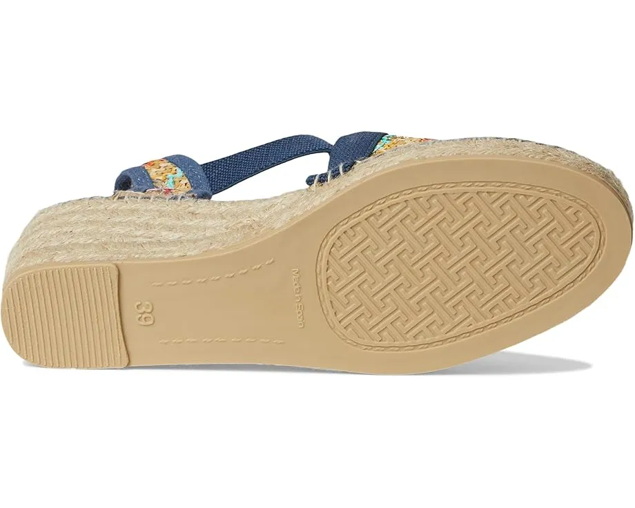 Эспадрильи Toni Pons Terra-Tt из разноцветной ткани с джутовым клином