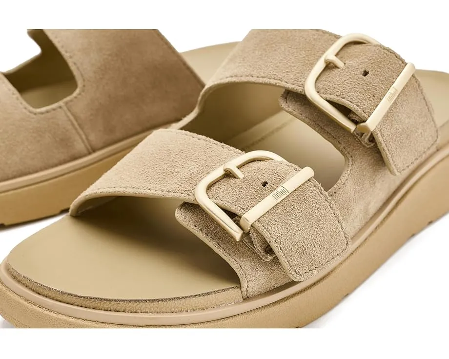 Сандалии FitFlop Gen FF Buckle Two Bar на платформе из замши