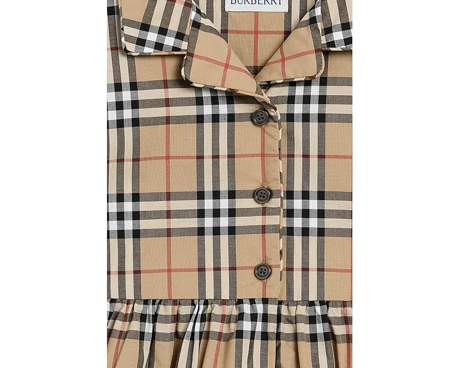 Burberry Kids детское платье Bea Dress с клеткой