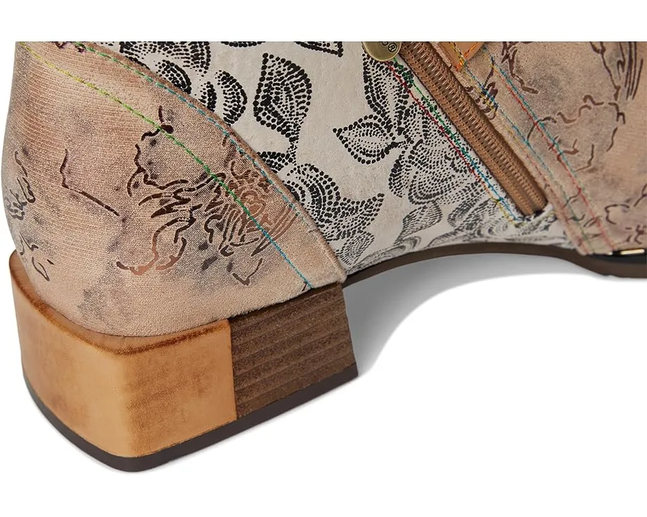 Ботильоны L'Artiste by Spring Step Sipperb с цветочным тиснением и искусственным мехом внутри