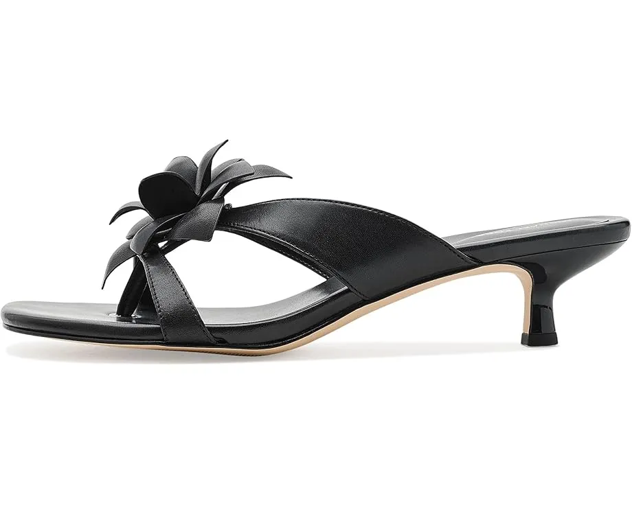 Босоножки MICHAEL Michael Kors Jacie Kitten Sandals на низком каблуке с цветком