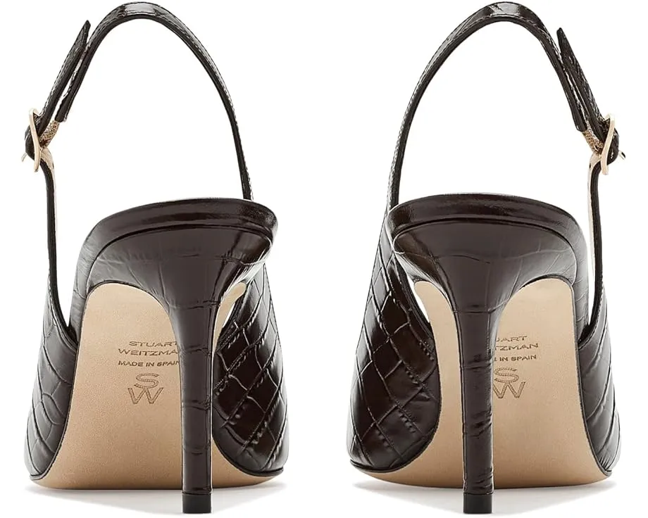Туфли Stuart Power Slingback 75 Stuart Weitzman на шпильке с открытым мысом