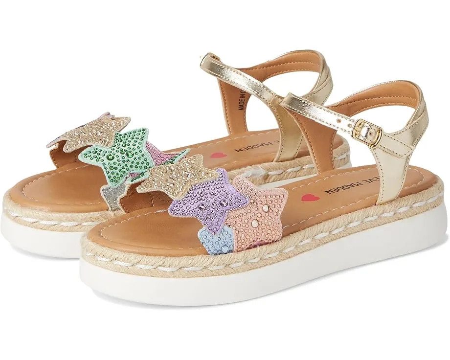 Сандалии Steve Madden Kids Gems на платформе с ремешком и звёздами