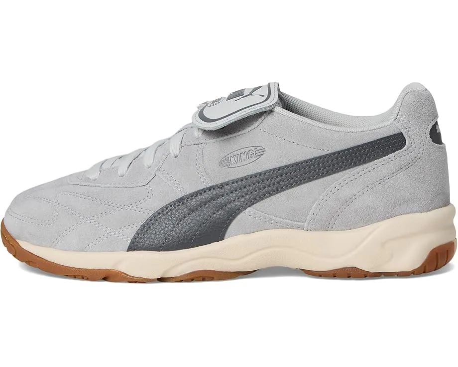 Кроссовки King Indoor от PUMA из кожи с золотым тиснением