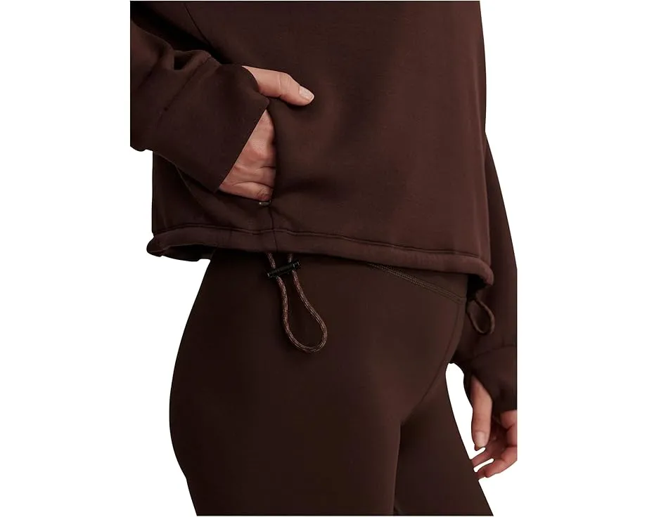 Кроп-толстовка Varley Sian Cropped Half Zip Midlayer с отверстиями для большого пальца