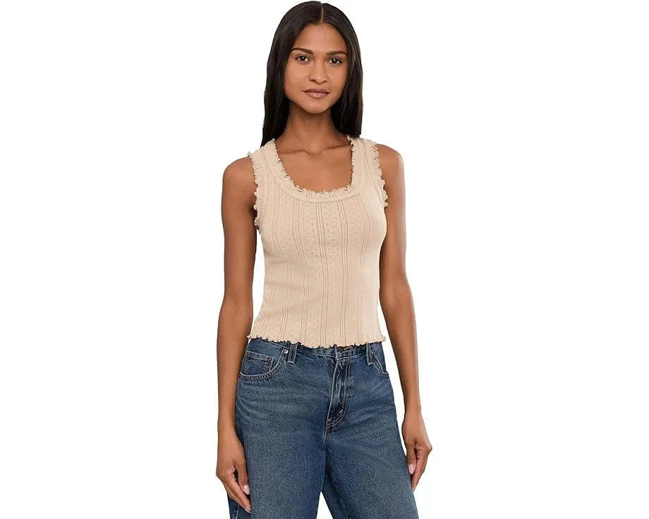 Топ Pointelle Rib Ella Tank NIC+ZOE с ажурной резинкой