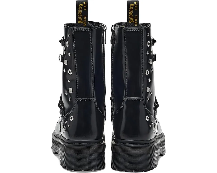 Ботинки Dr. Martens Jadon Hi Hardware на платформе с заклепками