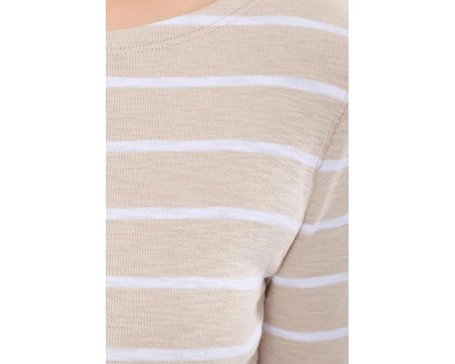 Футболка Lilla P Striped Boatneck с вырезом лодочкой и полосками