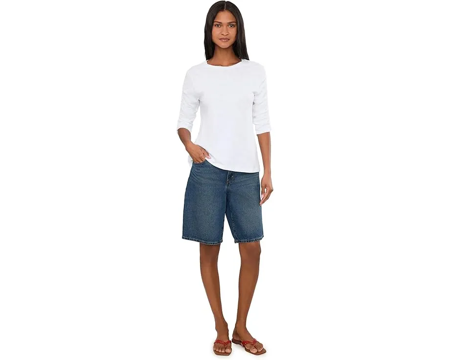 Футболка Garment Dye Tees с горловиной и рукавами с защипами Elliott Lauren