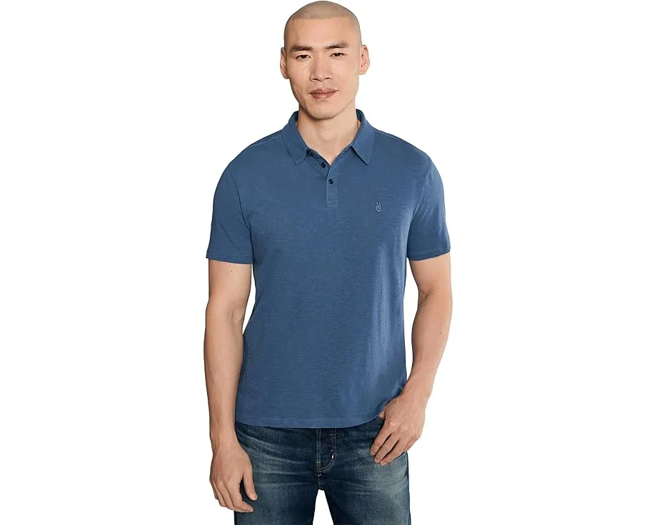 Поло John Varvatos Victor с планкой на трех пуговицах из органического хлопка