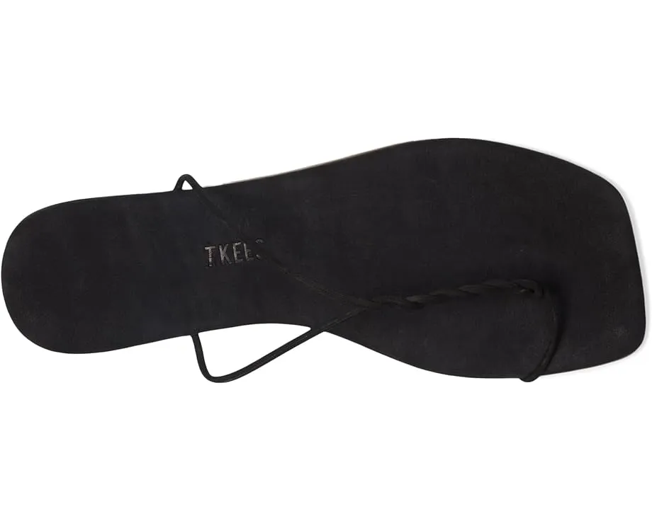 Сандалии Simone с квадратным носком и переплетенным ремешком из замши TKEES