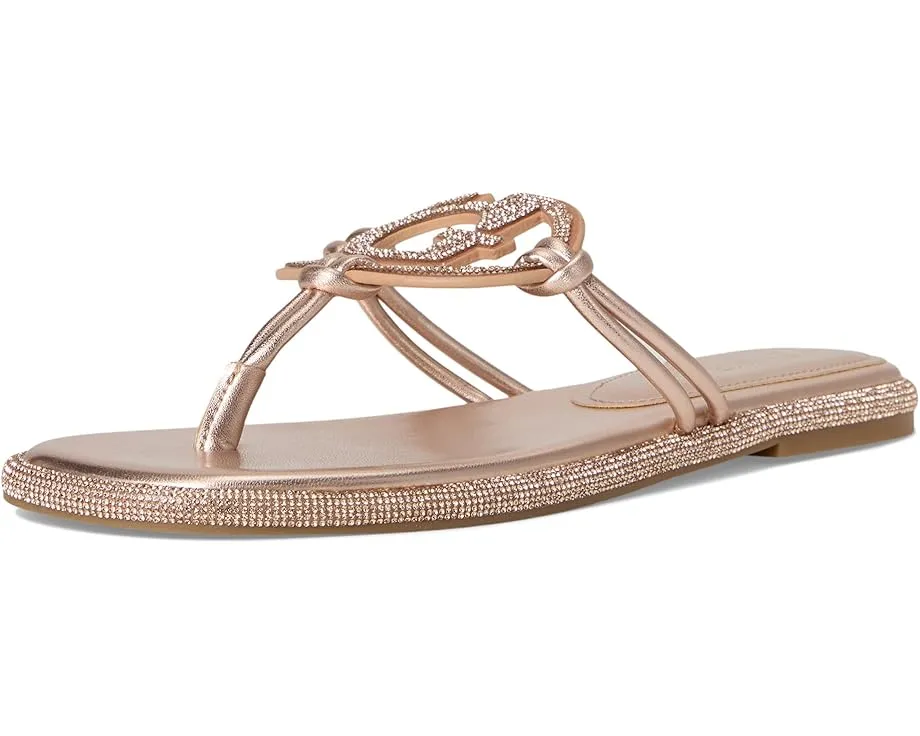 Сандалии GUESS Saima без застежки с логотипом G и стразами