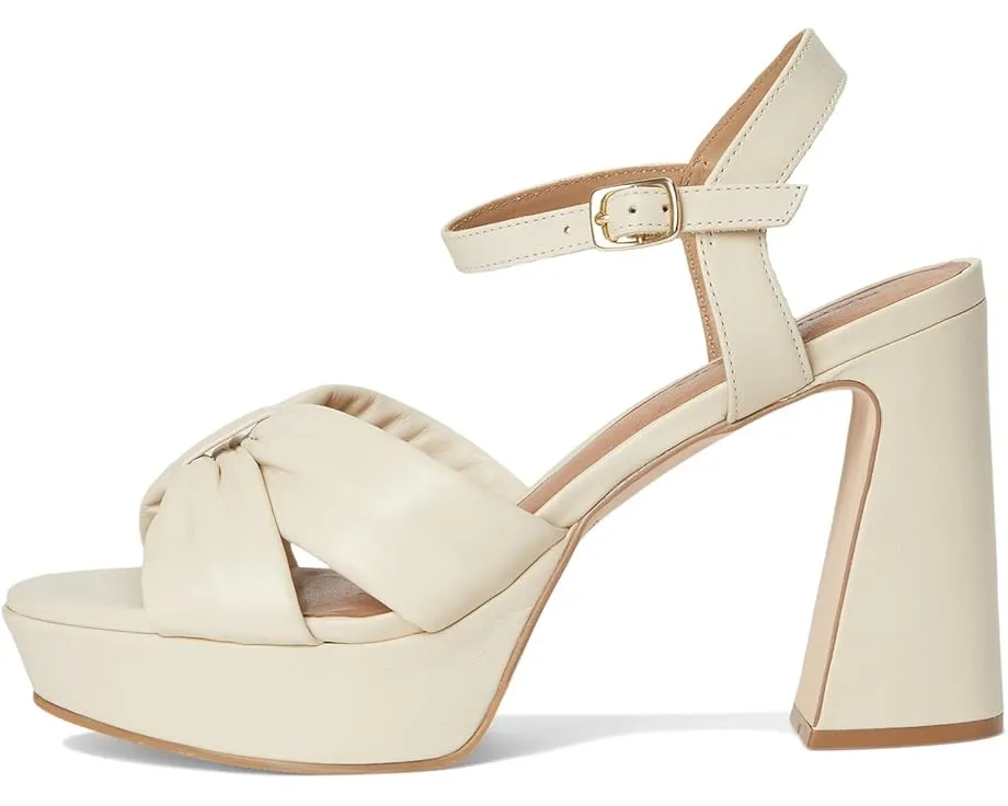 Босоножки Bernardo Veronika с бантом и скульптурным каблуком на пробковой подошве