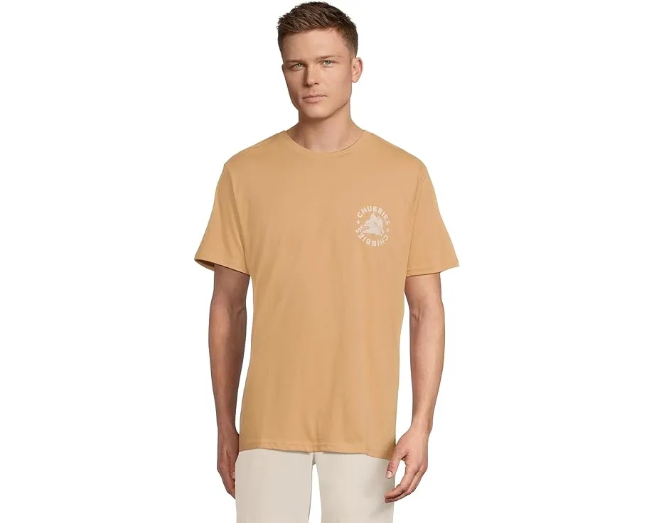 Футболка Chubbies The Rough n' Tumble коричневая с принтом