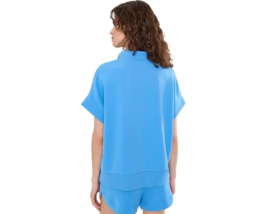 Свитшот Ritchie Short Sleeve от Varley с разрезным воротником и полузастежкой