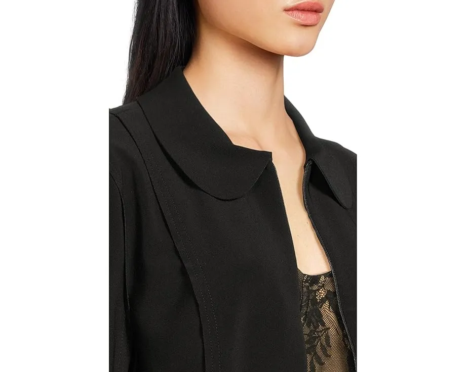 Короткое жакет Girl Jacket от Norma Kamali с воротником и молнией