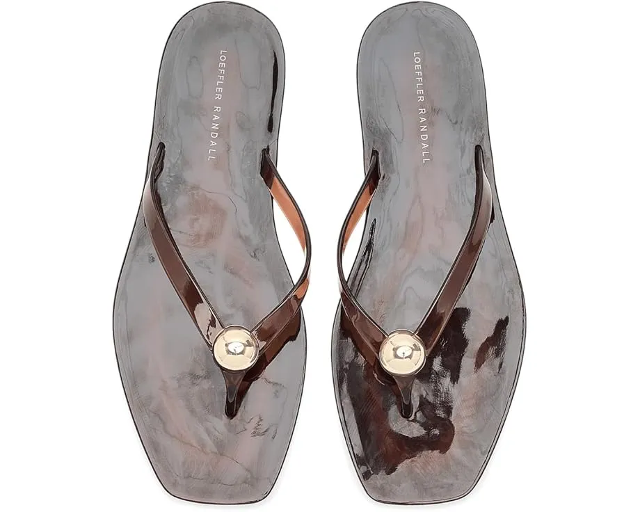 Шлепанцы Jovie Jelly от Loeffler Randall в коричневом цвете