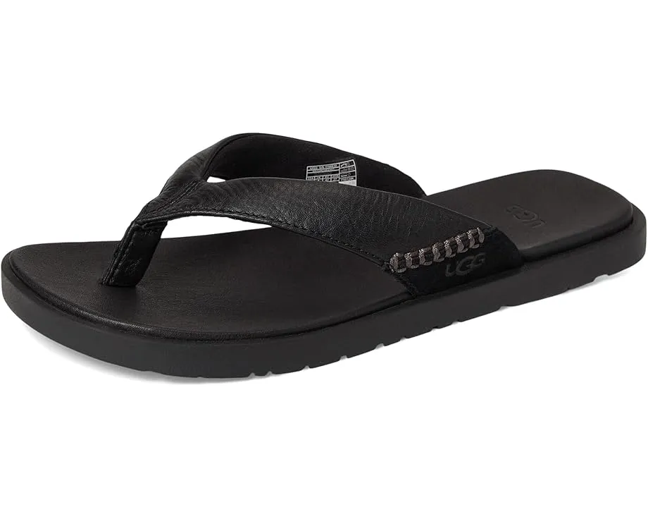 Сланцы UGG Seaside II Flip с ремешками из натуральной кожи и стелькой ЭВА