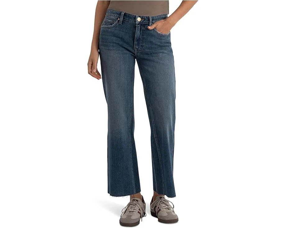 Джинсы KUT from the Kloth Kelsey Petite с высокой талией и клешем до щиколотки