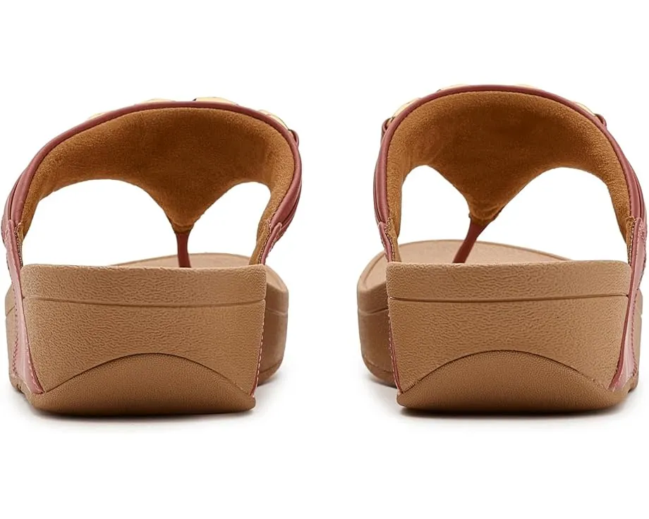 Сандалии FitFlop Lulu с квадратным носком и цепочкой из кожи