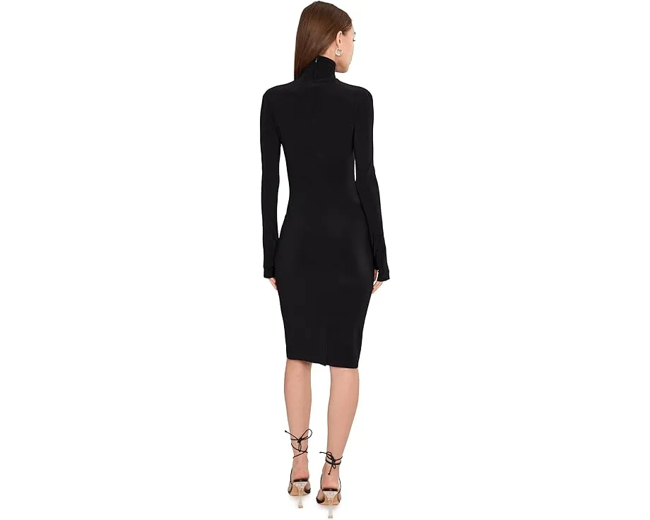 Платье Norma Kamali Long Sleeve Turtleneck Dress To Knee с водолазкой