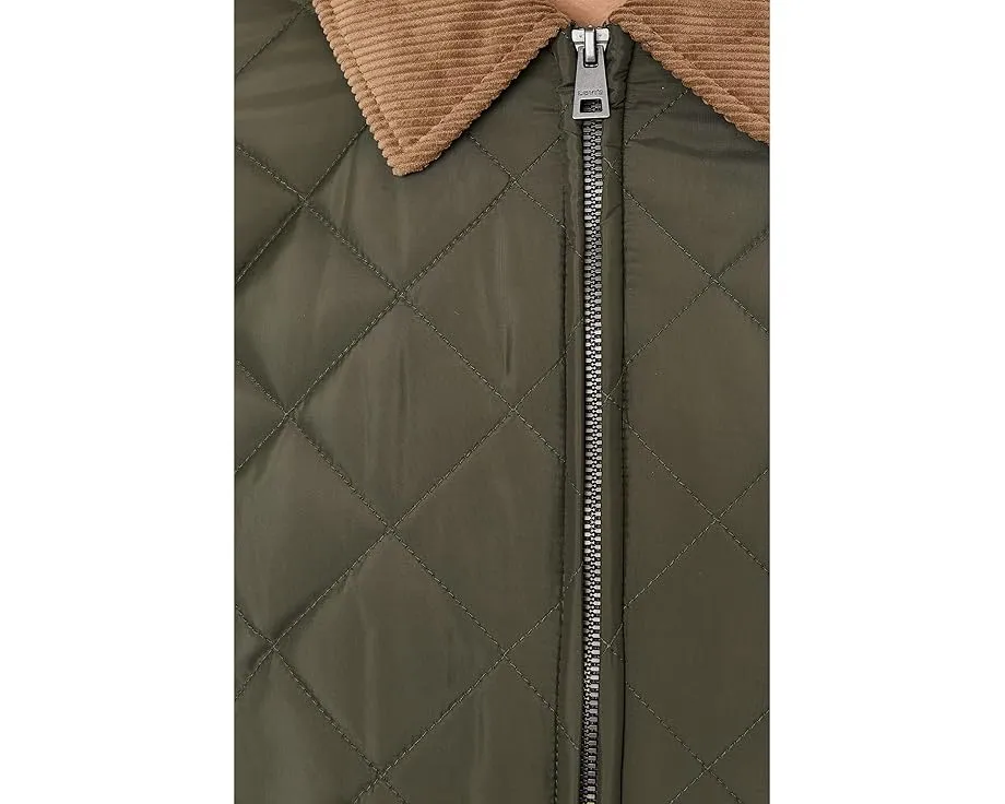 Levi's стеганая куртка с рюшем на воротнике и ромбовидным стежком