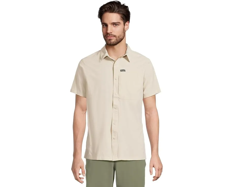Columbia Sage Peak Woven Short Sleeve Shirt с защитой UPF 50 и технологией влагоотведения