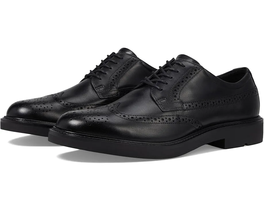 Оксфорды ECCO London Wing Tip с перфорацией и кожаным верхом
