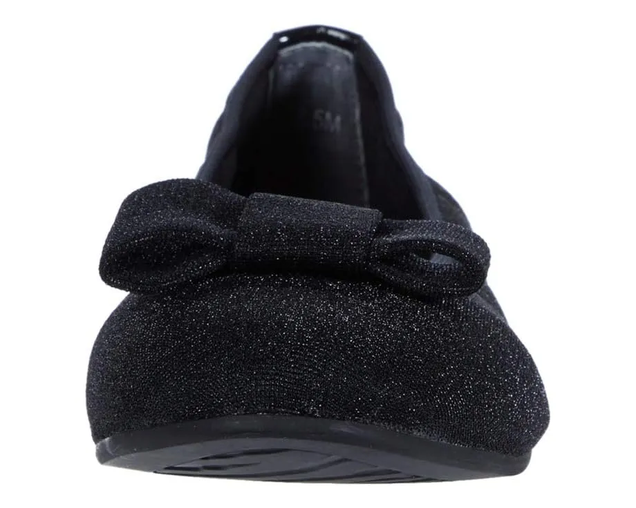 Балетки David Tate Teresa с бантом и обтянутым каблуком